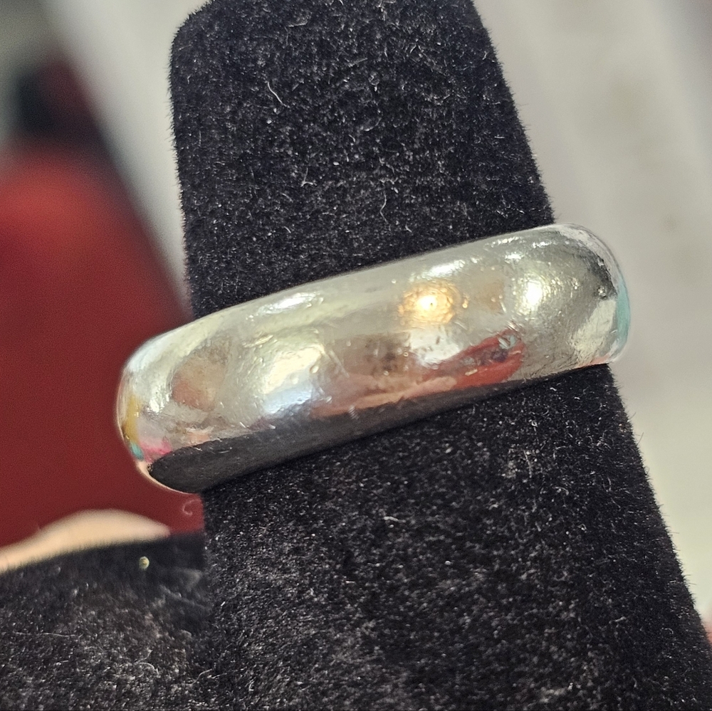 💚Tiffany & Co. Curved Heart Elsa Peretti 925 Silver Vintage Ring SZ 6.25 💍 - Picture 15 of 17